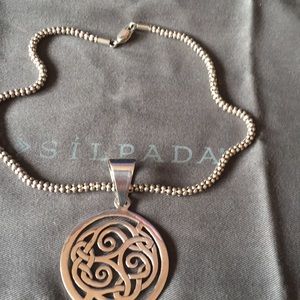 Silpada Celtic Pendant on Silpada Popcorn Chain